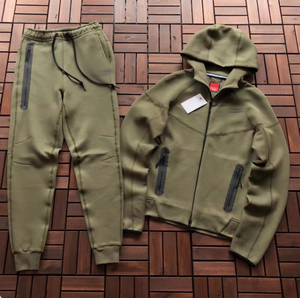 Windwalker's New Tech Fleece Sweatshirt Set à capuche avec fermeture éclair XXS Size Street Fashion Inspired Famous Hip-Hop Stars pour l'automne - Product Image 4