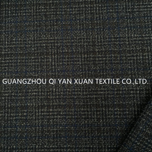 Tela de Invierno para Chaqueta de <span class=keywords><strong>Hombre</strong></span>, Mezcla de Cachemira, Poliéster y Viscosa, Diseño a Cuadros, Fabricante de Telas para Trajes - Product Image 6