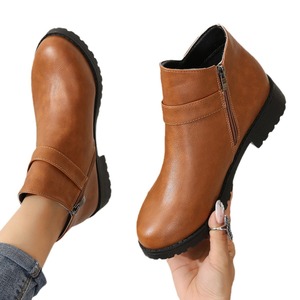 <span class=keywords><strong>Stivaletti</strong></span> invernali da <span class=keywords><strong>donna</strong></span> tacchi bassi di alta qualità con soletta in gomma antiscivolo Casual a tempo nudo - Product Image 6