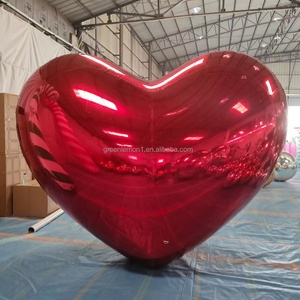 Lớn Sáng Bóng Khổng Lồ Hình Trái Tim Gương Bóng Nổi Valentine Trang Trí <span class=keywords><strong>Inflatable</strong></span> Quảng Cáo Bóng Cho Các Bên Hình Trái Tim - Product Image 4