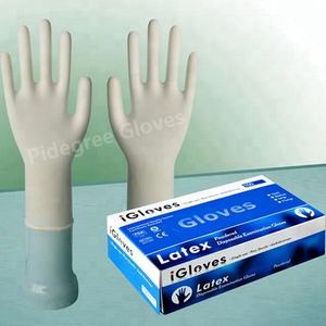Guantes de examen de látex no estériles Guantes de mano desechables sin polvo - Product Image 1