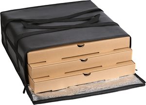 Bolsa de transporte térmica de pizza impermeable de poliéster reutilizable con logotipo personalizado bolsa de entrega de enfriador de pizza informal portátil para restaurante - Product Image 3