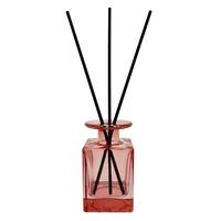 Bouteille diffuseur de parfum en verre ambré carrée de 150 ml, bouteille en verre pour diffuseur de parfum, bouteille de diffuseur d'huile aromatique avec bouchon en liège
