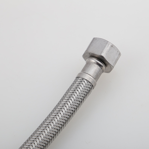 Tuyau <span class=keywords><strong>flexible</strong></span> en acier inoxydable 30cm-100cm pour eau chaude et froide, raccord de robinet G1/2, écrou chromé, tuyau de robinet 50cm - Product Image 4