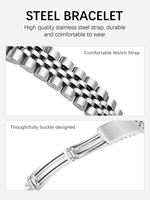 Relojes de Cuarzo Transparentes a Prueba de Agua para Mujer, Marca de Moda Original, Esfera Redonda de 31 mm, para Chicas