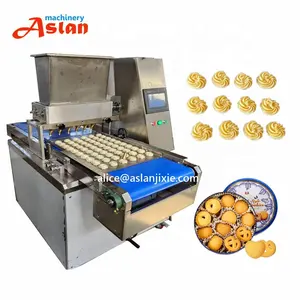 automatic PLC wirecut cookies making machine/ CE certificate butter cookies extruding machine