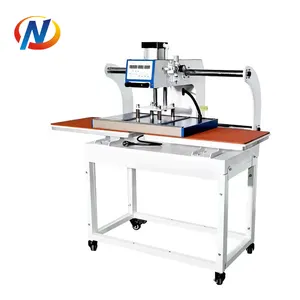 2024 Cheap price 40x60cm Double Station Semi-automatic Electric transfer T shirt Heat Press Machine 40x50cm