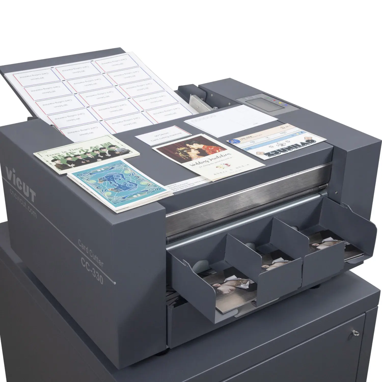 Desktop Passport Cutter Digital Business/Greeting Card/Ticket A4 Paper Card Slitting Machine