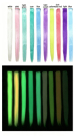 Extensions de cheveux synthétiques fluorescentes de 20 pouces, cheveux brillants dans le noir, cheveux à tresser lumineux
