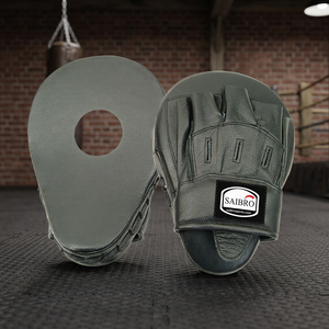 SAIBRO Leather Boxing <b>Focus</b> Mitts with Velcro Closure for Adult Martial Arts Training - Product Image 4