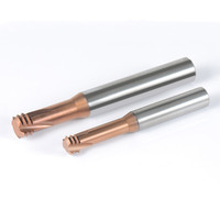 Fraise à fileter HAO WEI, à un, trois ou toutes dents, en carbure HRC55HRC, revêtement TiAlCo, modèle OEM M1*0.25