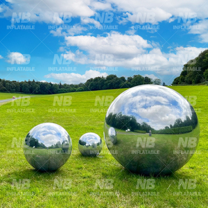 Sliver Inflatable Mirror Ball Sphere <b>Balloon</b> Events Wedding Party Decor PVC Big Shiny Metallic Balls Mirrior Ball Sphere Inflata - Product Image 5