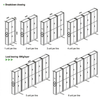 Estanterías Metálicas Modulares Ajustables de Doble Cara para Almacenes y Escuelas