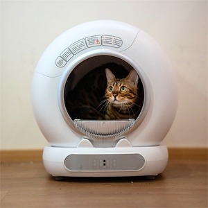 Toilette automatique intelligente pour chat, bac à litière autonettoyant pour chat, en vente - Product Image 2