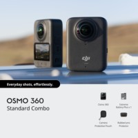 Osmo 360 Combo Original, 8K Natif, Superbe en basse lumière, 360° °   Vidéo avec pixels de 2,4 µm, plage dynamique de 13,5 stops, capture parfaite pour les nuits