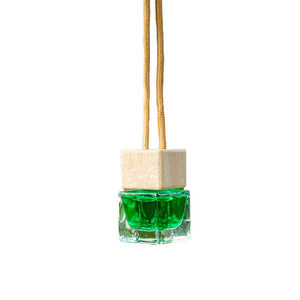 Suruo Car Hanging Perfume Glass Bottle With Wooden Cap 5-10Ml Long Lasting Fragrance For Interior Decorative Aromatherapy - Product Image 5