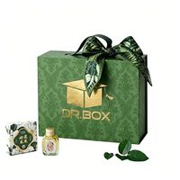 Ensemble d'emballages rigides écologiques de luxe sur mesure, avec pelliculage mat, gaufrage, sac en papier, boîte cadeau haut de gamme pour cosmétiques et bijoux