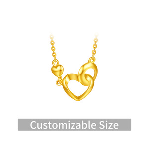 จี้สร้อยคอทองคำแท้ 24K รูปใบโคลเวอร์สี่แฉก ทองคำบริสุทธิ์ <span class=keywords><strong>999.9</strong></span> ปรับแต่งวัสดุได้ ของขวัญนำโชคสำหรับผู้หญิง - Product Image 4