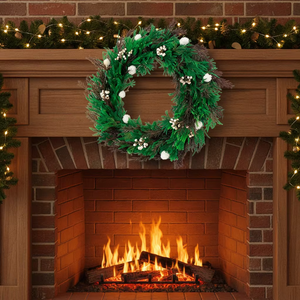 Guirlande <span class=keywords><strong>de</strong></span> Noël ronde en vigne naturelle <span class=keywords><strong>de</strong></span> grande qualité en gros - Product Image 5