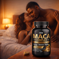 Capsules de Maca Marque Blanche Nouvelle Formule Énergie et Soutien Immunitaire pour Hommes Extrait de Poivre Noir OEM Vente Directe Usine