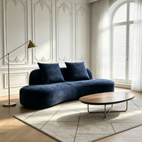 Canapés Courbes Modernes et Luxueux en Tissu Doux pour la Maison – Nouveaux Canapés Nuage Haut de Gamme Populaires pour Hôtels et Salons – Ensemble de Canapés Designer