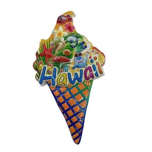 Imanes Decorativos para Refrigerador de Resina Ecológica con Diseño Hawaiano, Estilo Art Deco, Color Personalizado, Recuerdo Turístico - Product Image 5