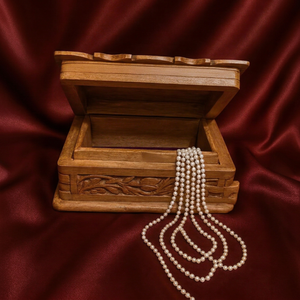Affordable Wooden <b>Memory</b> <b>Box</b> for Jewelry, Special Gifts, Wedding Keepsakes and Personal Treasures with Elegant Decorative Carved - Product Image 1