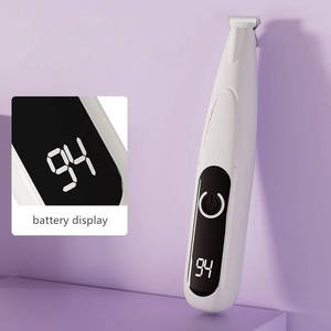 充電式 コードレス 電動 ペット用 足裏トリマー LEDディスプレイ 犬猫用 爪周り バリカン プラスチック素材 - Product Image 4