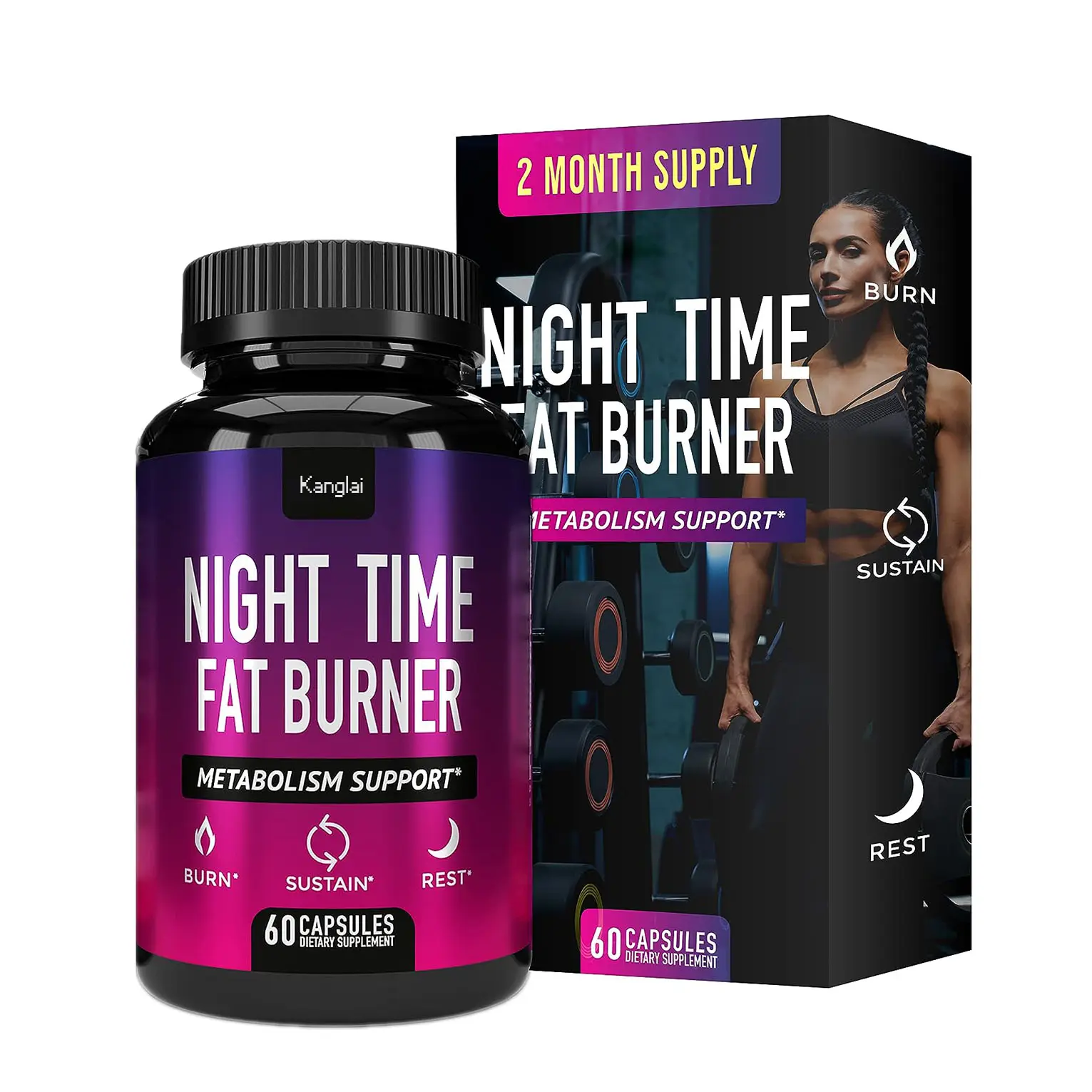 Customized Fast Slim Capsules Weight Loss Pills Detox Cleanse Night Time Fat Burner Capsules