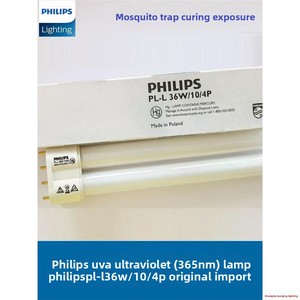 Lampe UV <span class=keywords><strong>Philips</strong></span> Actinic BL <span class=keywords><strong>PL</strong></span>-<span class=keywords><strong>L</strong></span> 36W/10/4P - Culot 2G11, Sortie UVA 8,5W, Lumière Noire pour Destructeurs d'Insectes, UV-B Faible et Sûr - Product Image 2