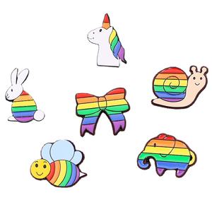 Épingles de plaque Arc-en-ciel de la Fête de la Gayauté <span class=keywords><strong>LGBT</strong></span>, Drapeau progressif, Plaqué argent, Objet de collection pour vêtements, sac à dos, chapeau, cadeaux - Product Image 2