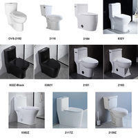 WC monobloc Ovs Soft Close avec couvercle en PP, siphon en S, cuvette de 305 mm, blanc, chasse d'eau puissante, en vente
