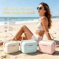 Glacière rigide isotherme portable légère 6QT personnalisable avec poignée pour le camping et le stockage de nourriture et de boissons en voiture