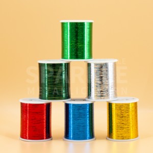 Nhà Sản Xuất Dongyang M Loại Kim Loại Sợi 12 Mic 1/69 100G Hình Nón Nhỏ Chất Lượng Cao Llox Sợi Cho Dệt Thêu - Product Image 1