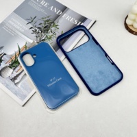 Coque de téléphone en silicone liquide premium, toucher doux, antichoc, protection en caoutchouc pour iPhone 17 Pro Max 16 15 14 13 12 11 SE Daily