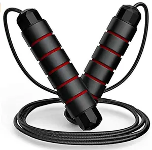 160g Custom Wholesale Anti-slip Heavy Exercise Foam Jump Rope / Fitness Training Skipping Jump Rope With Foam Handle