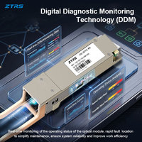 Module Fibre Optique ZTRS 100G QSFP28 SR4 850nm VCSEL 100m OM4 Multimode 4 Voies Full-Duplex pour Cloud