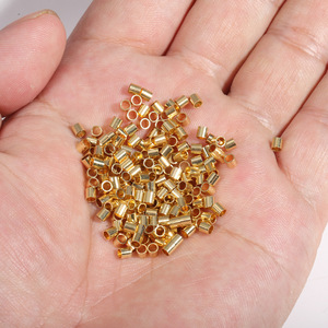 <span class=keywords><strong>Perles</strong></span> d'extrémité plaquées or 18 carats, <span class=keywords><strong>perles</strong></span> d'espacement et de retenue en acier inoxydable pour la fabrication de bijoux (bracelets, colliers) – Charme chic - Product Image 6
