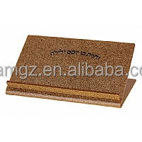 Regalo judío Judaica Glitter Gold Clear Lucite Table Top Book Stand Acrílico Shtender - Product Image 4