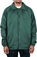 Veste Coach pour homme coupe-vent classique noir en nylon résistant à l'eau coupe décontractée boutons-pression manteau vierge