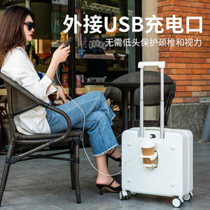 Maleta de Mano K73 de 18 Pulgadas con Ruedas Universales, Cierre de Cremallera, Equipaje de Viaje Unisex de Color Sólido con Candado Multifuncional - Product Image 5