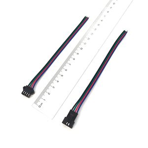 10 Đôi JST SM 2/3/4Pin Nam Nữ Kết Nối Adapter Cắm Với 22AWG Dây 12V DC 5050 3528 RGB dây Đèn LED - Product Image 5