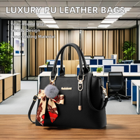 Sac à rabat de luxe YM pour femme en cuir PU avec motif litchi, fermeture éclair à chaîne, doublure polyester, sac à bandoulière/porté croisé, capacité 2-2,9L