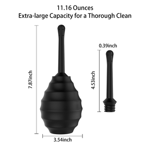 Limpador de enema vaginal, lâmpada anti-refluxo original para homens e mulheres, limpeza <span class=keywords><strong>anal</strong></span> de borracha médica - Product Image 4