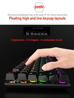 Produk laris lampu keyboard Mekanikal FV-Q302 tablet kabel keyboard untuk pc