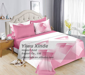 Parure de lit LILIANNA King Size 6 pièces 100% <span class=keywords><strong>coton</strong></span>, ensemble de literie doux et luxueux imprimé avec drap plat et taies d'oreiller pour chambre à coucher, maison, hôtel - Product Image 4