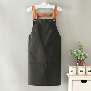 Tablier de cuisine pour enfants en toile imperméable et durable avec logo personnalisé, doté de 2 poches spacieuses, idéal pour les cafés, restaurants et cuisines - Product Image 6