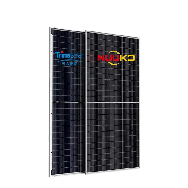 Trina modul Mono Solar Bifacial 395W-420W, Panel PV untuk sistem energi surya