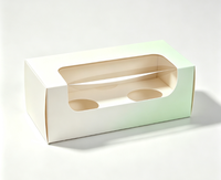 Scatola per Bicchieri di Carta Personalizzata con Finestra Trasparente, Confezione OEM, Logo Personalizzato, Dimensioni e Colori Personalizzabili, Scatola Regalo