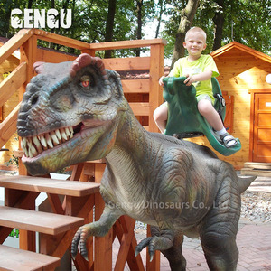Increíble robot de paseo de dinosaurio de metal para escuelas Guarderías Lugares públicos como aeropuertos y centros comerciales - Product Image 1